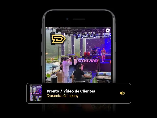Celular con imagen de concierto