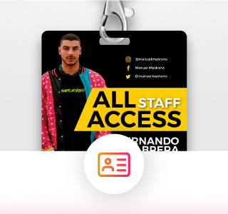 Diseño y producción de escarapelas para eventos y carnetización corporativa