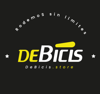 Logo para empresa de venta de indumentaria para ciclistas aficionados con tipografía Amarilla, Blanca y fondo negro