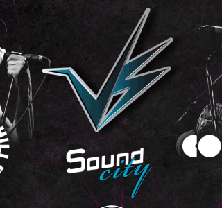 Letra V y S unidas y dibujadas simulando rayos