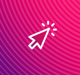 Icono flecha simulando click