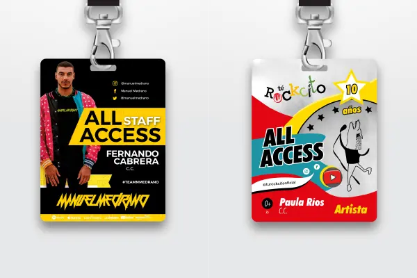 Diseño y producción de escarapelas para Manuel Medrano y tu rockcito por dRaGoNian